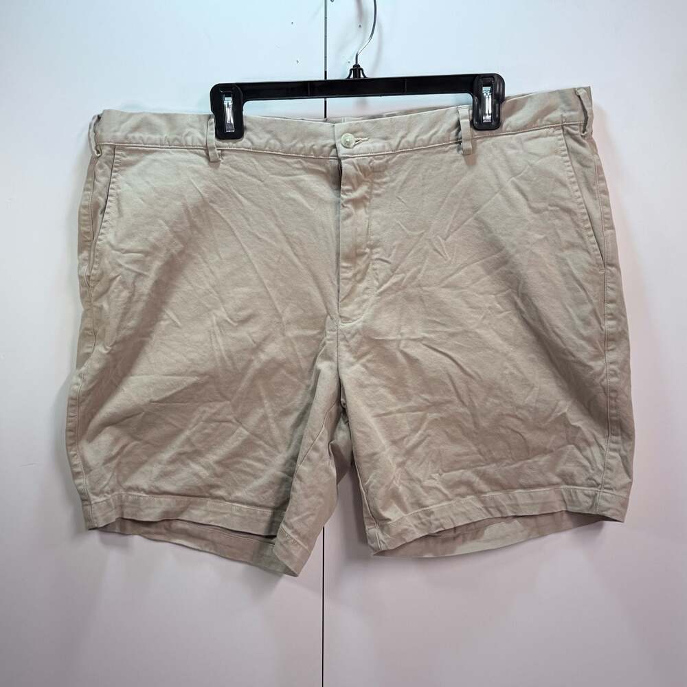 Peter Millar Men's Khaki Flat Front Chino Shorts Size 42